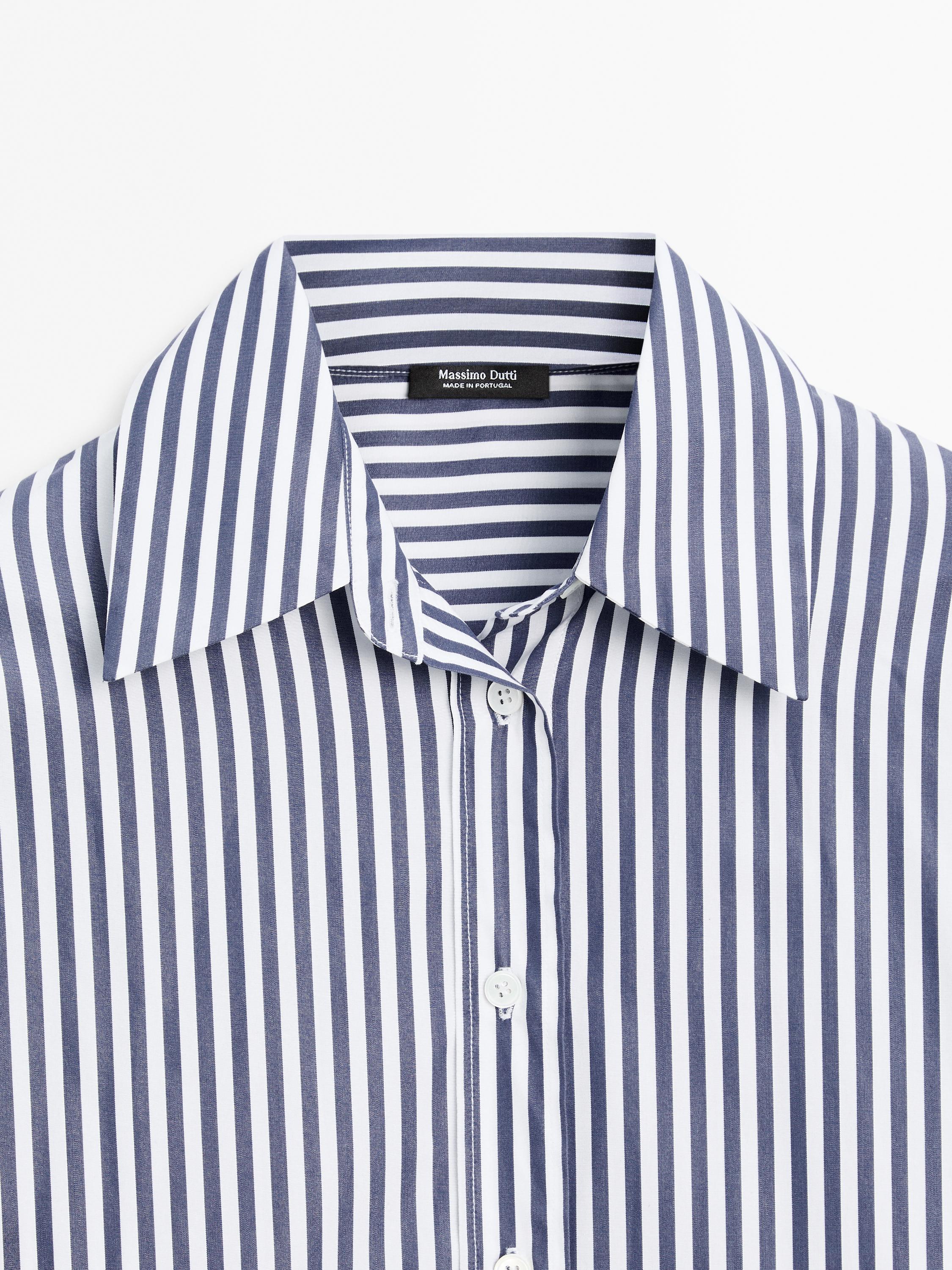 Striped oversize shirt